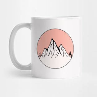 Mountains Sketch V14 Mug